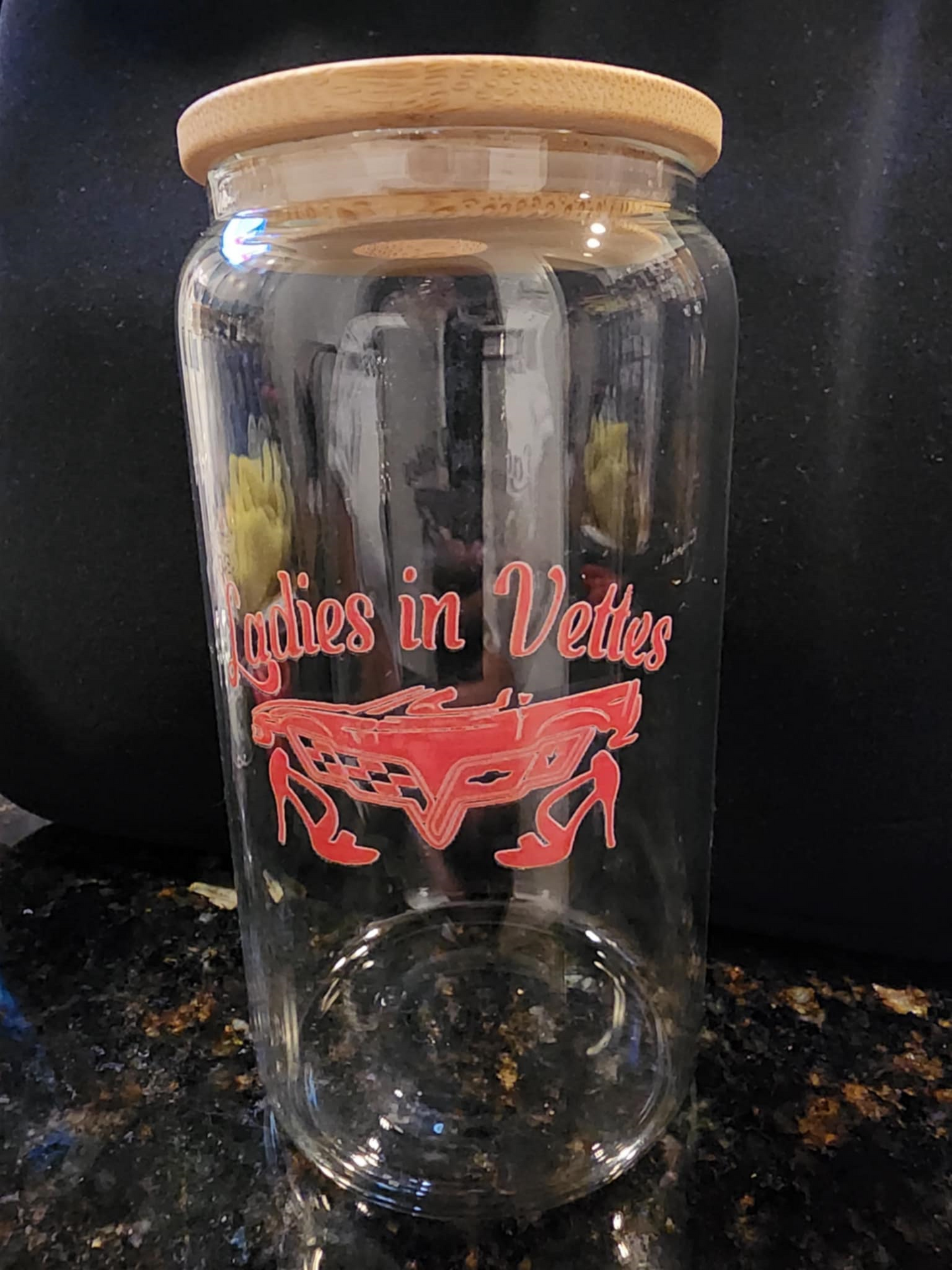 LIV 16 oz Glass Cup