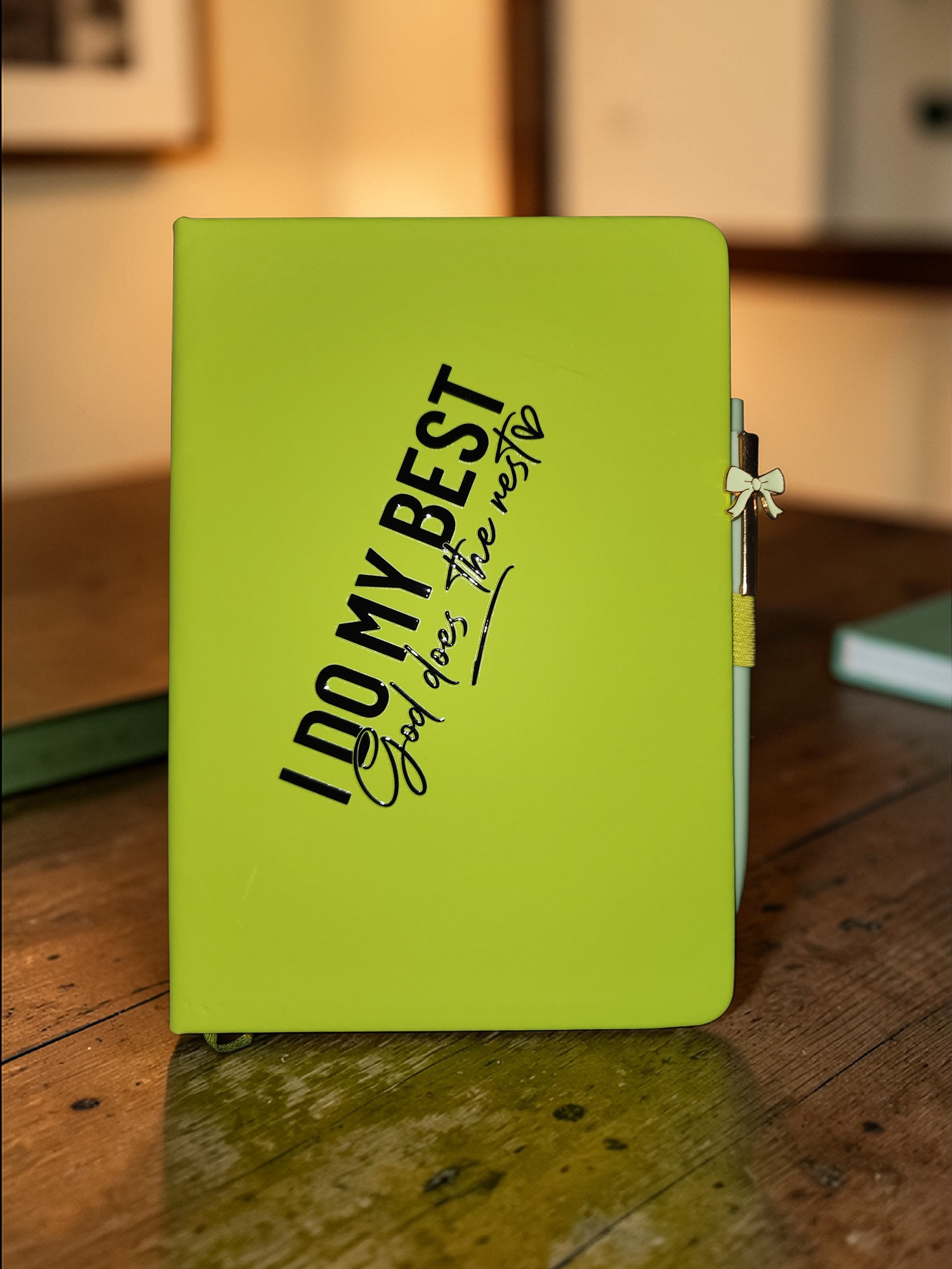I Do My Best, God Does the Rest Ladies In Vettes A5 Journal
