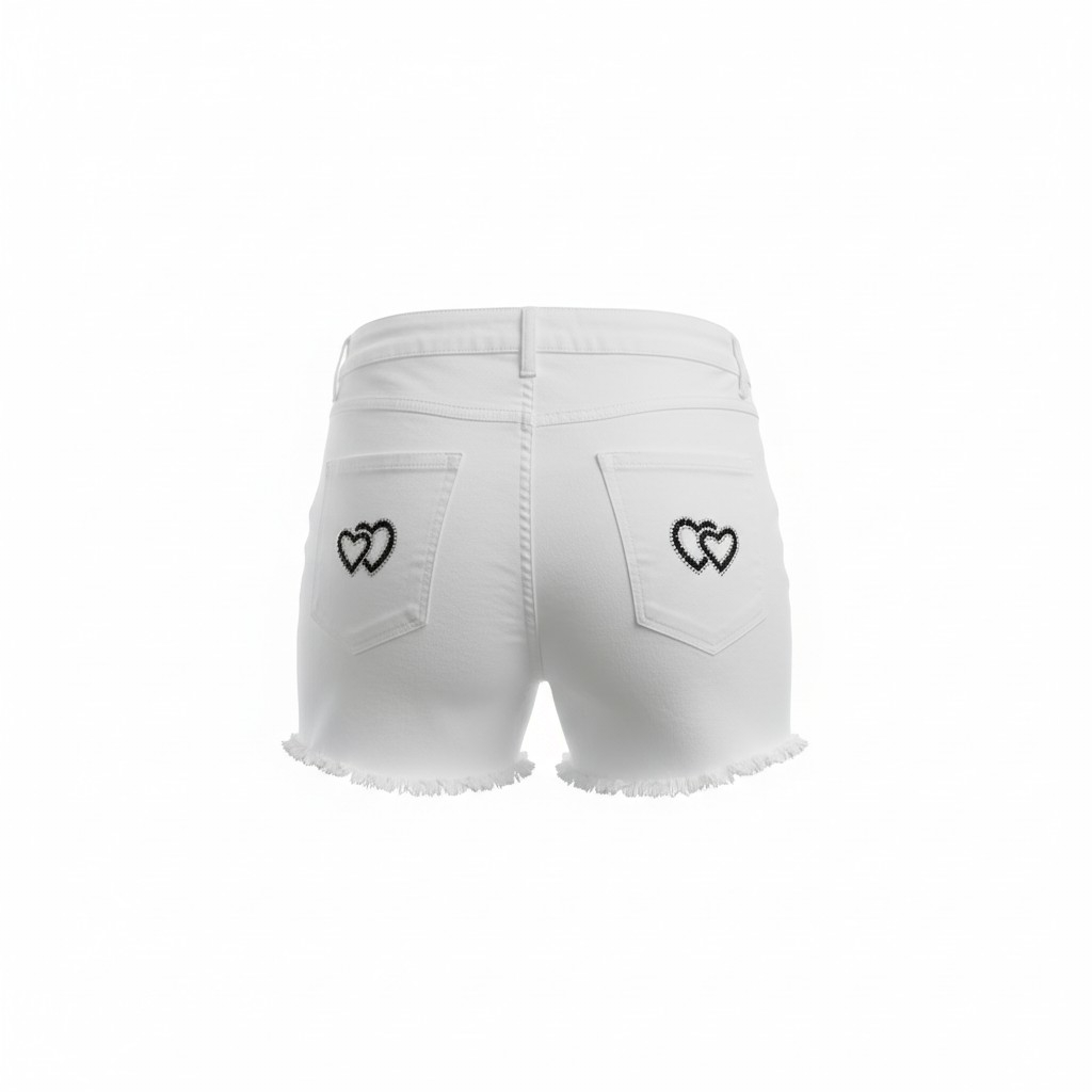 LIV White Denim Shorts