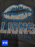 Rhinestone Lips Short Sleeve Shirt