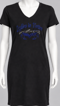 LIV Black Tee Shirt Rhinestone Dress