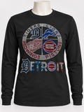 Rhinestone Team Apparel Long Sleeve Shirt