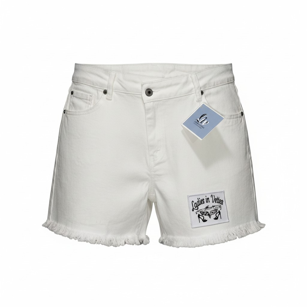 LIV White Denim Shorts