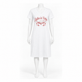 LIV White Tee Shirt Rhinestone Dress