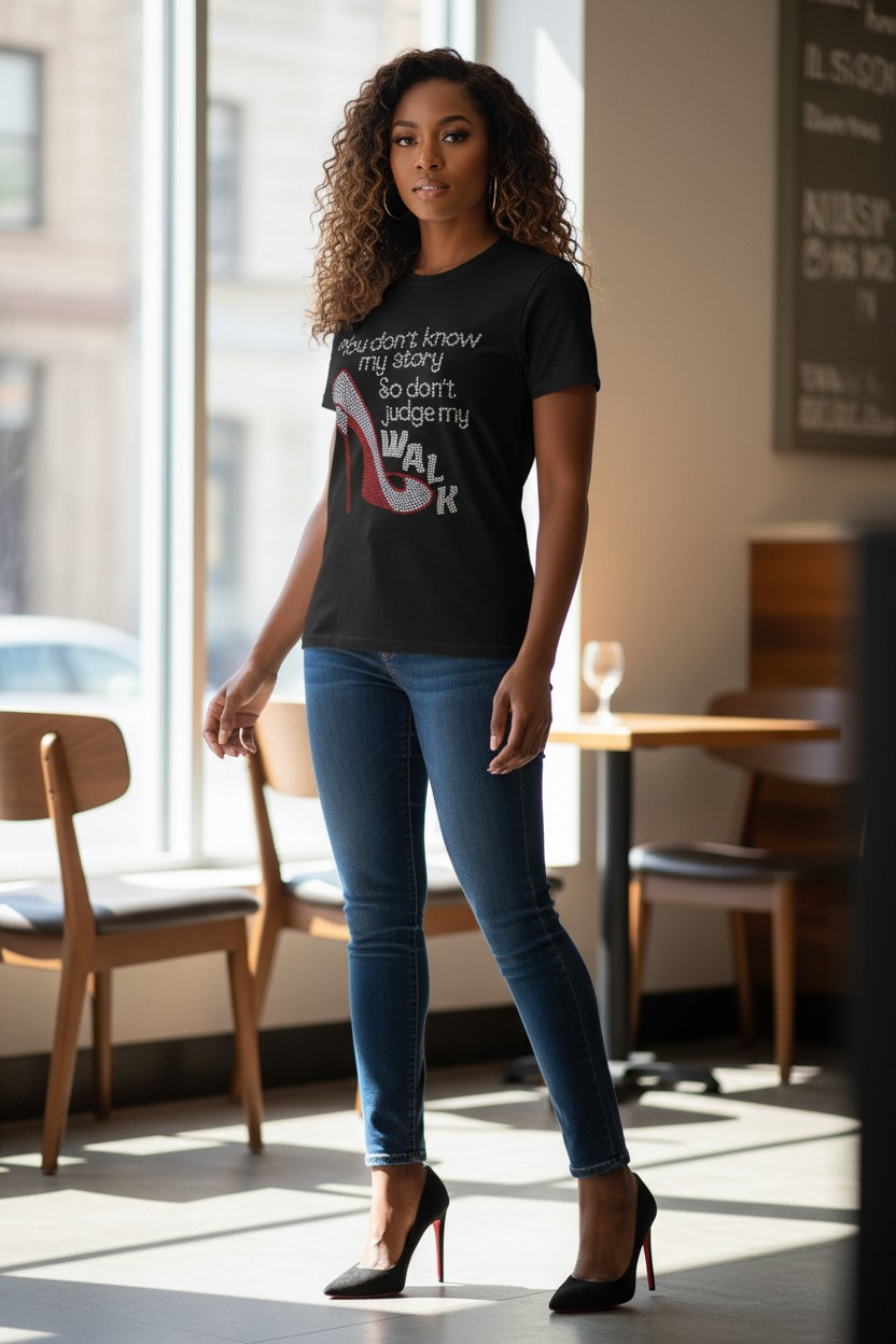 You Don't Know My Story Rhinestone Tee