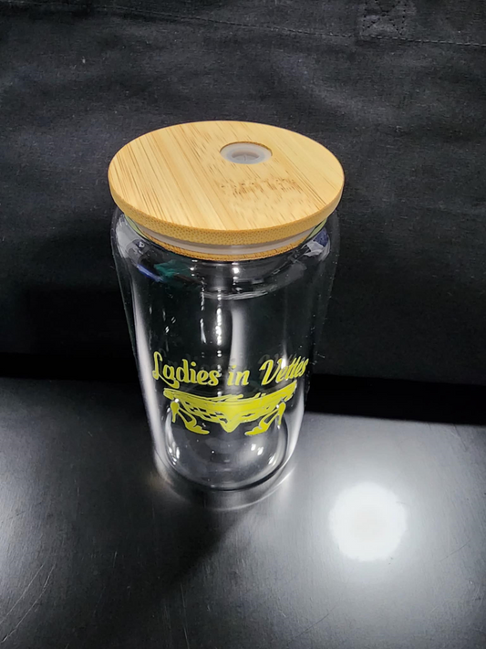 LIV 16 oz Glass Cup